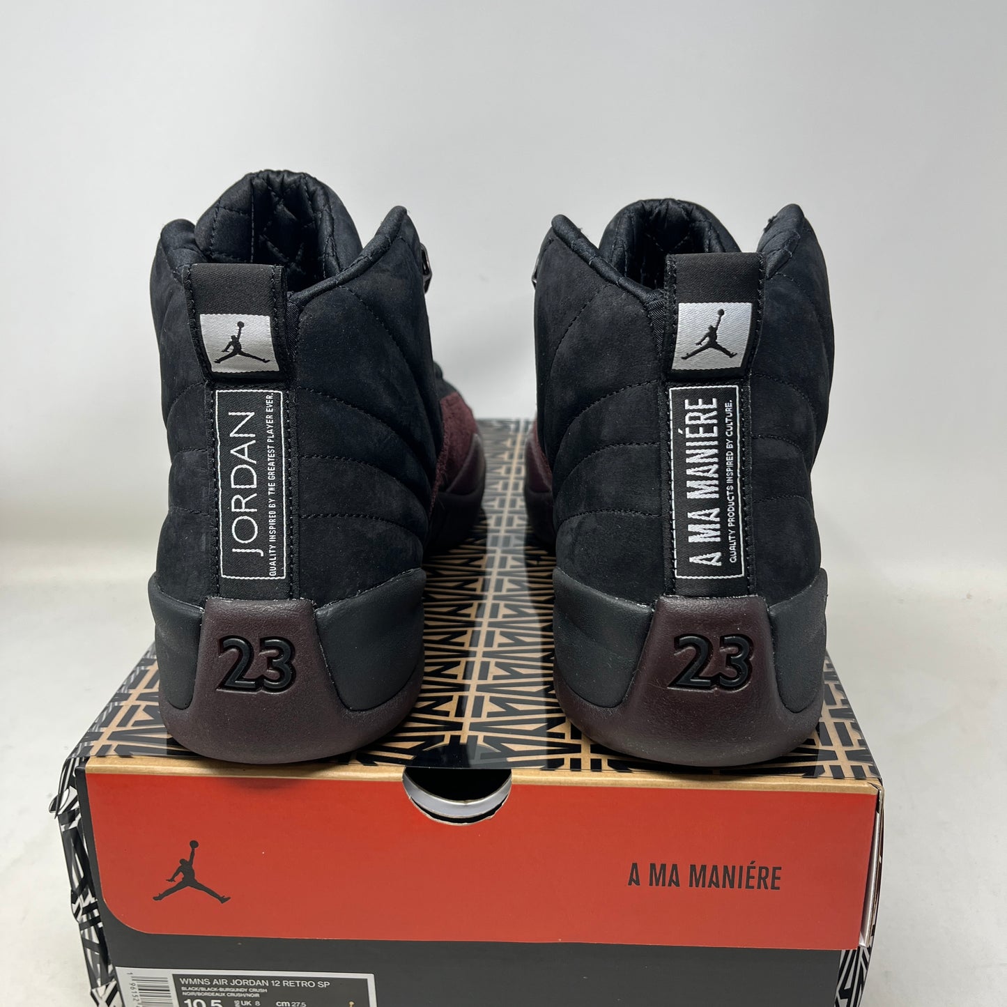 Jordan 12 Retro SP A Ma Maniére Black (Women's) Used