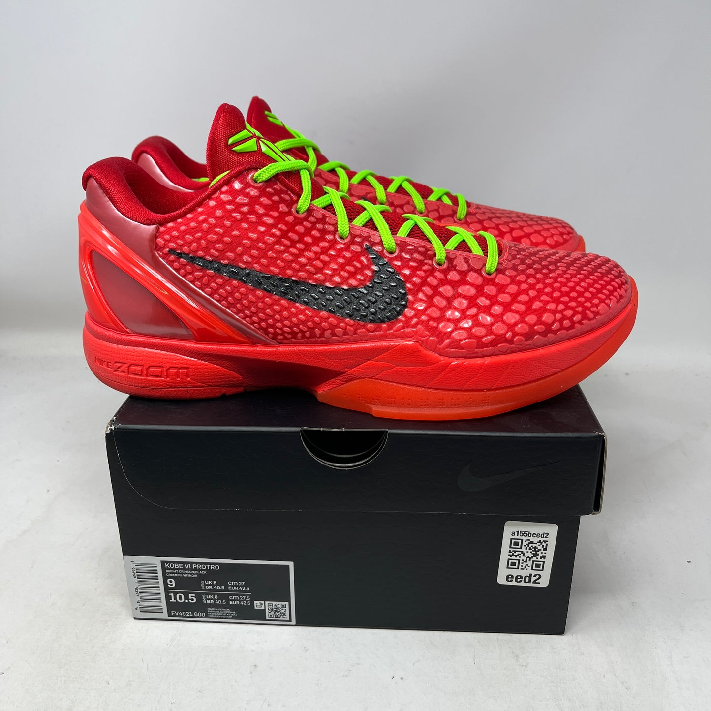 Nike Kobe 6 Protro Reverse Grinch Used