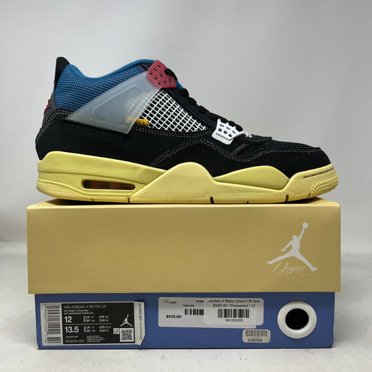 Jordan 4 Retro Union Off Noir Used