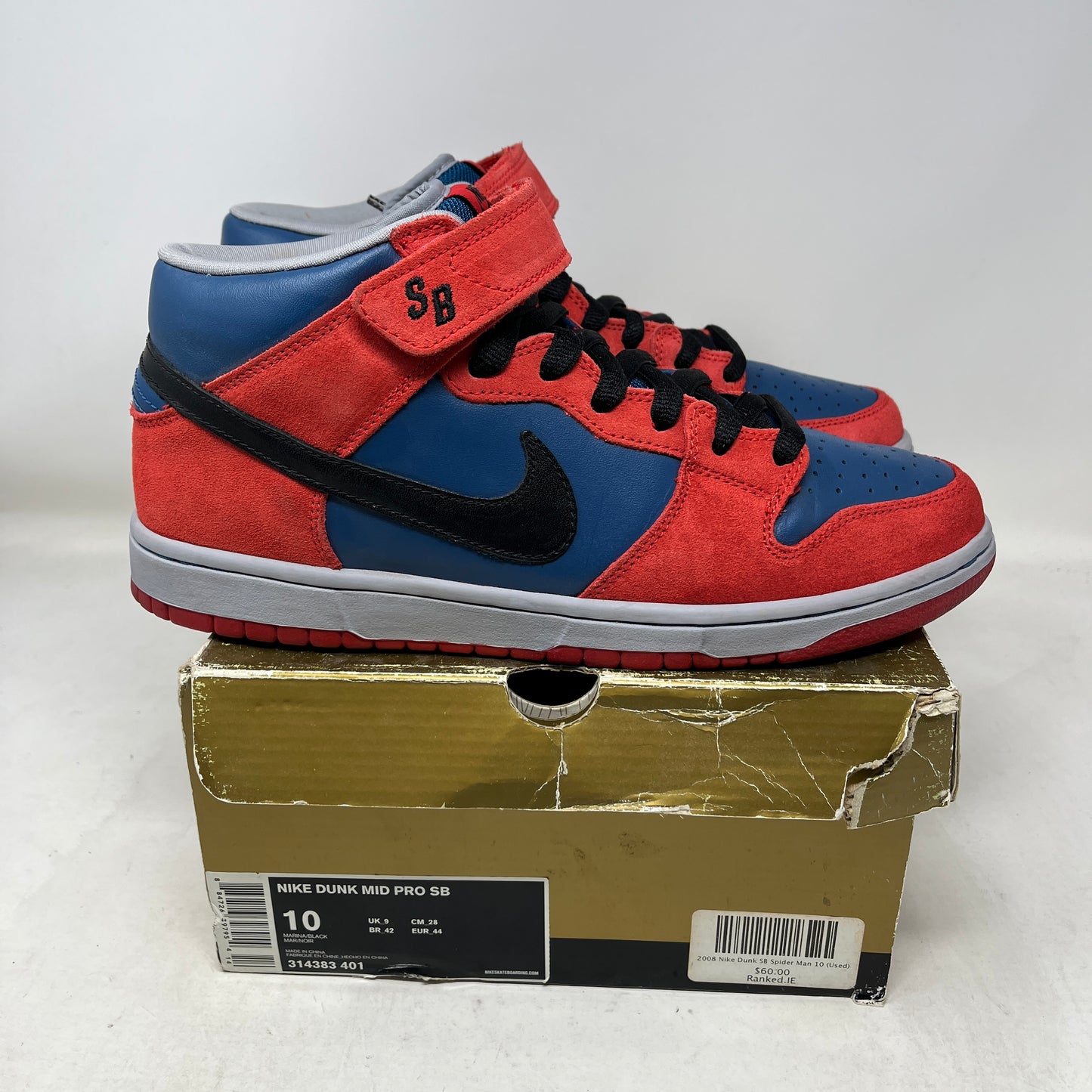 Nike SB Dunk Mid Spider Man Used