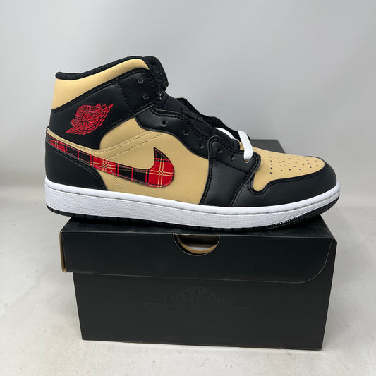 Air Jordan 1 Mid Tartan Swoosh