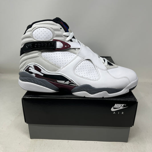 Jordan 8 Retro White Burgundy (Women's)