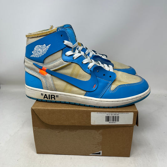 Jordan 1 Retro High Off-White University Blue Used (No Box) (Promo Sample)