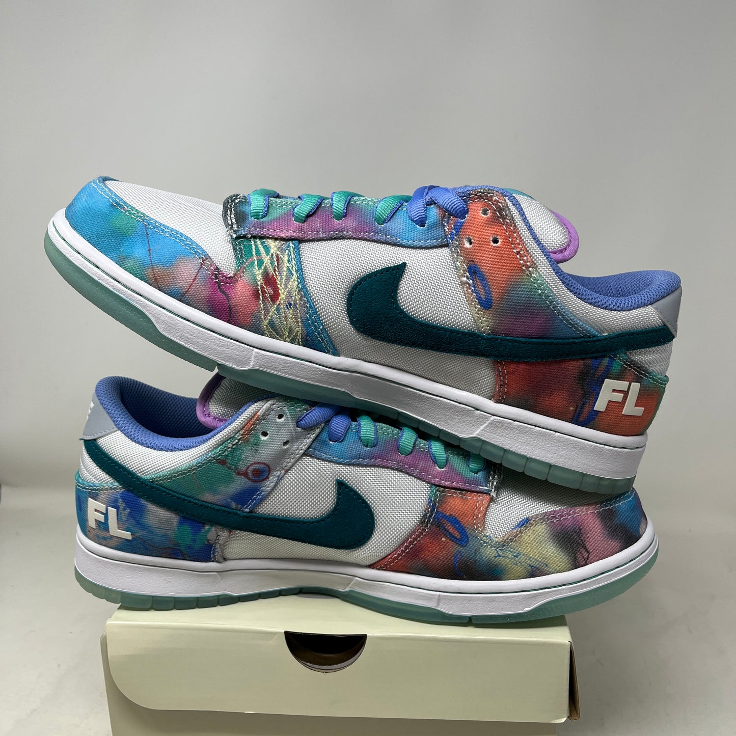 Nike SB Dunk Low Futura Laboratories Bleached Aqua Used