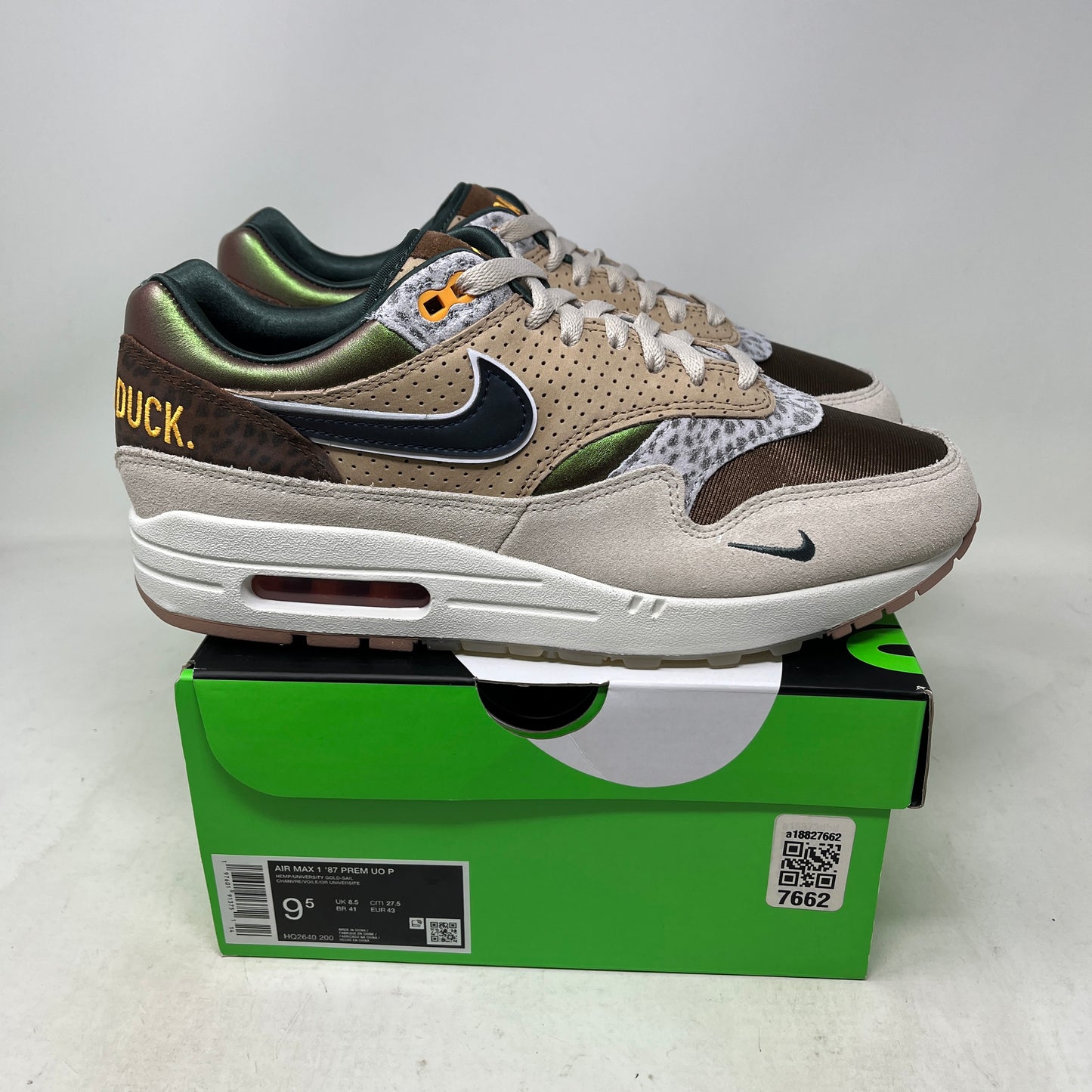 Nike Air Max 1 '87 Premium University of Oregon PE (2024) Used