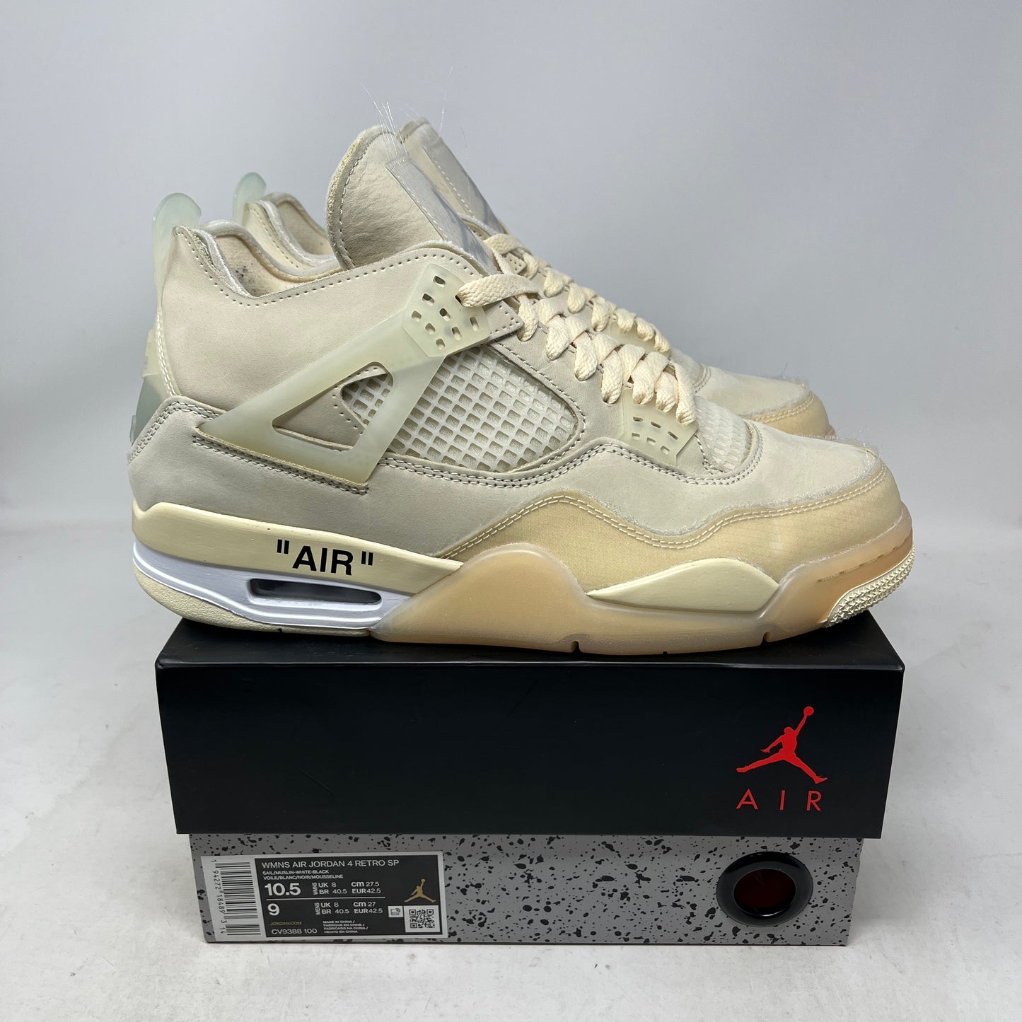 Jordan 4 Retro Off-White Sail (Women's) Used