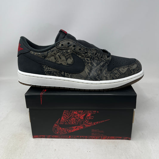 Jordan 1 Retro Low OG Laser Black University Red