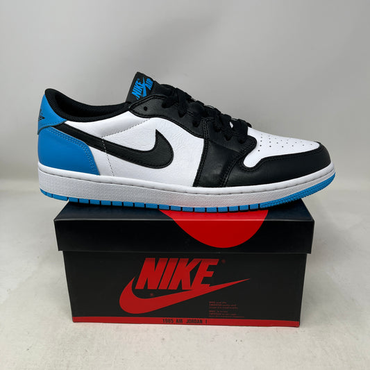 Jordan 1 Retro Low OG Black Dark Powder Blue (Women's)