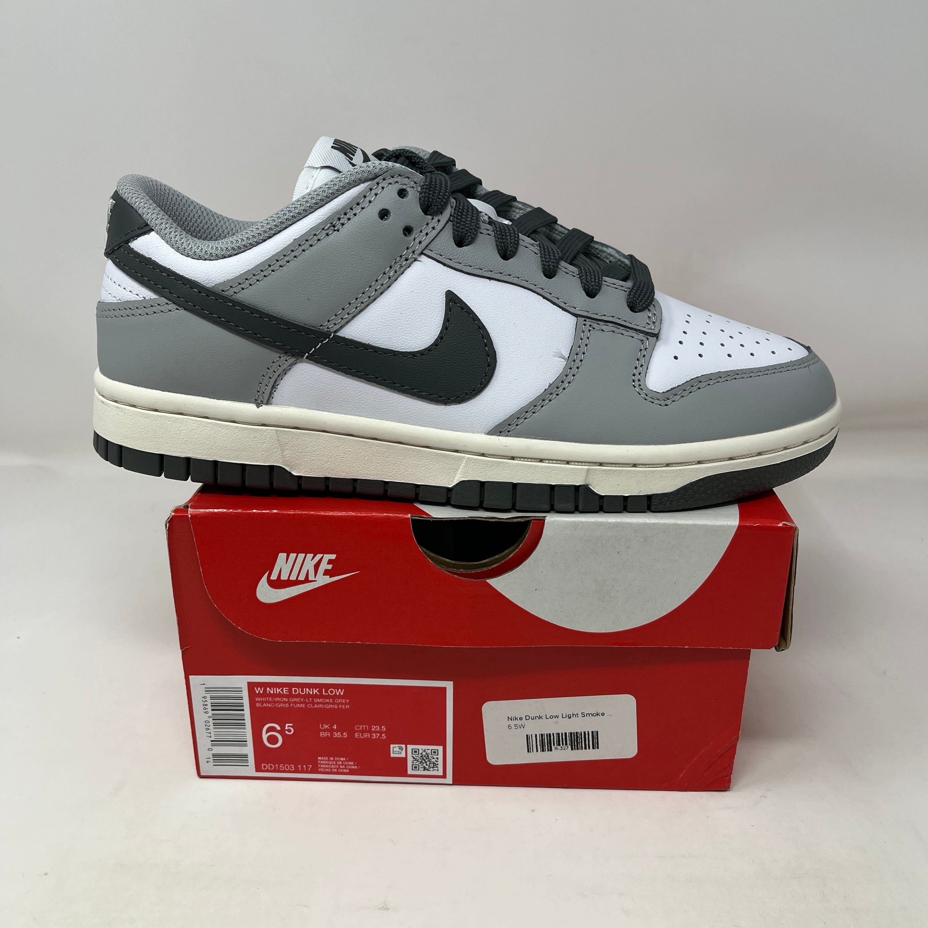 Nike Dunk Low Light Smoke Grey (Women's) – Sneaker Souffle