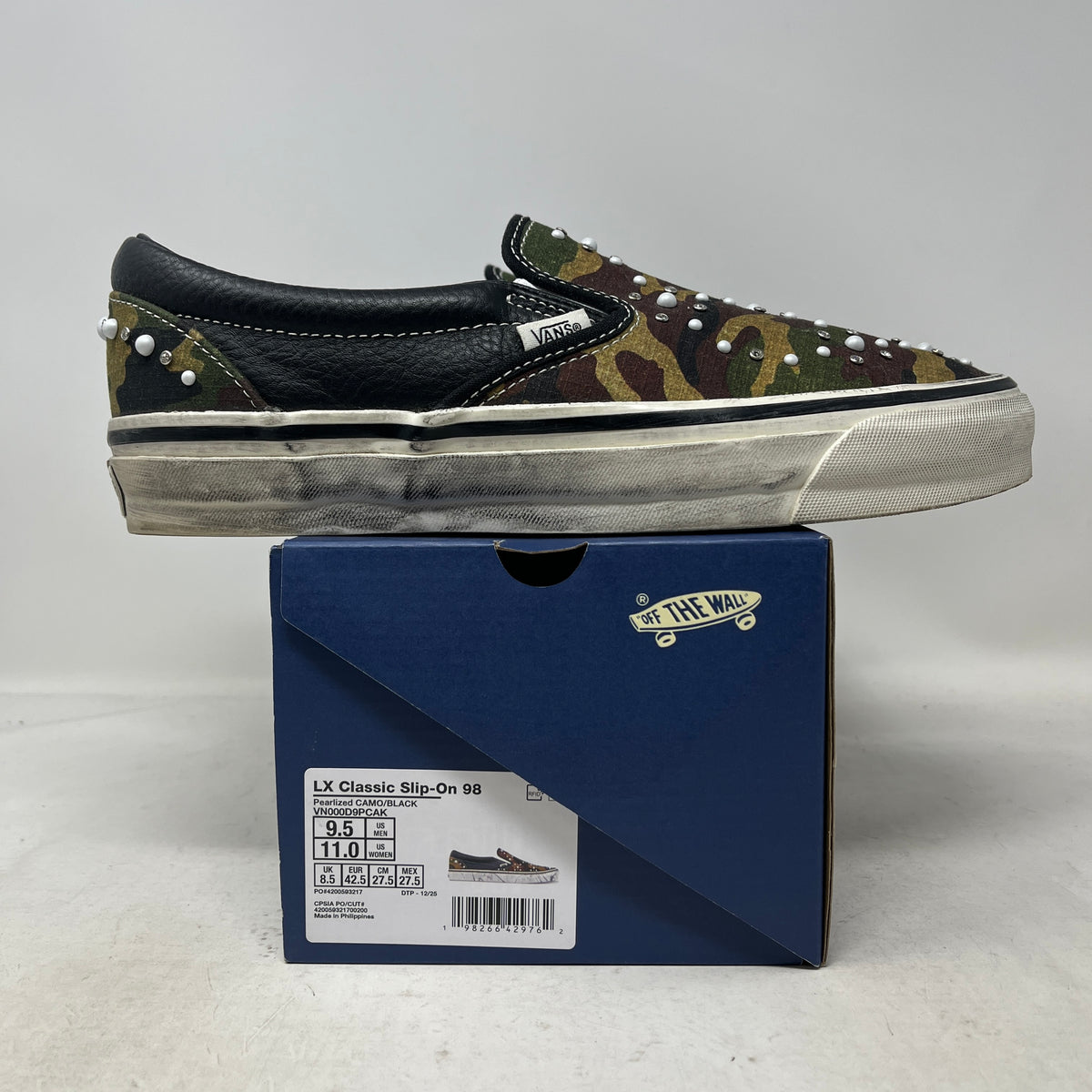 Vans LX Classic Slip-On 98 Pearlized Pack Camo Black Used