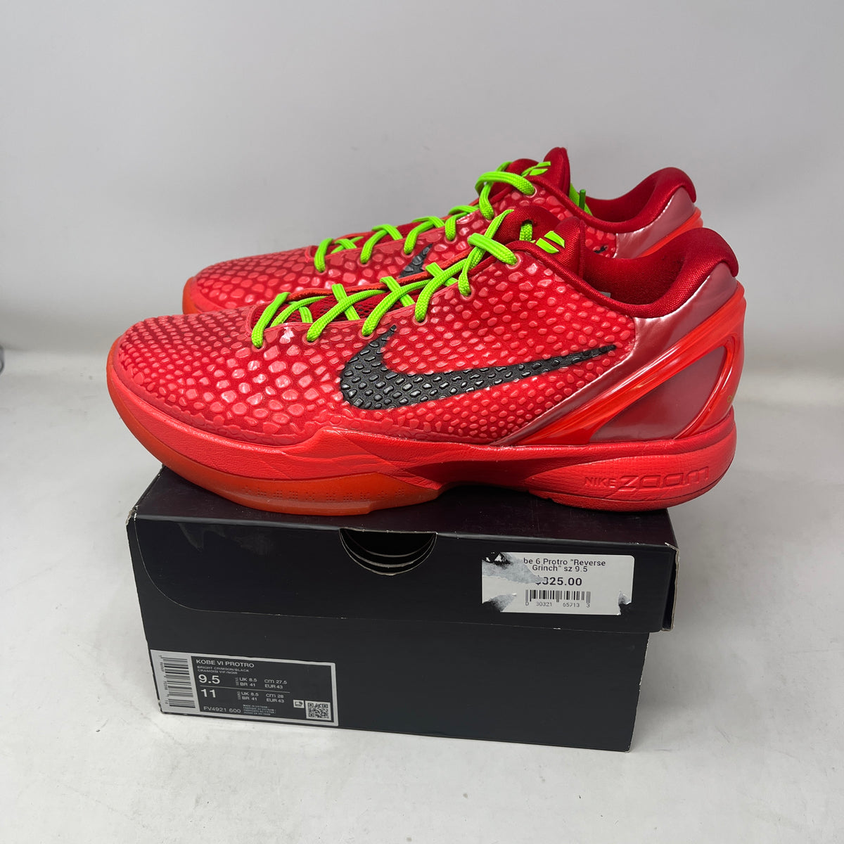 Nike Kobe 6 Protro Reverse Grinch Used