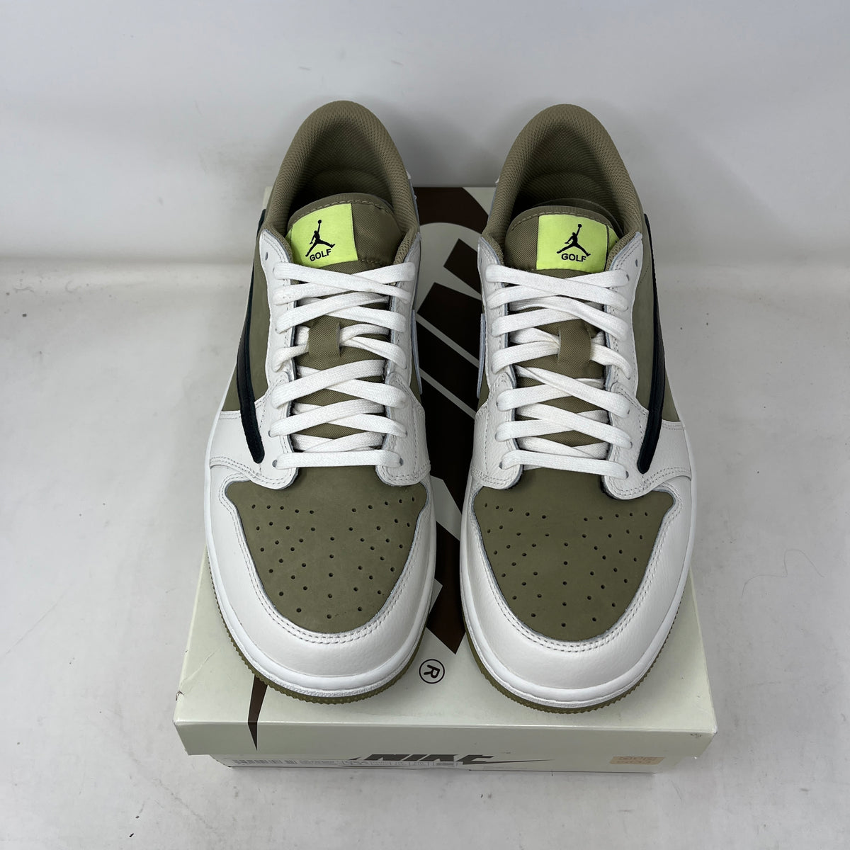 Jordan 1 Retro Low Golf Travis Scott Neutral Olive Used