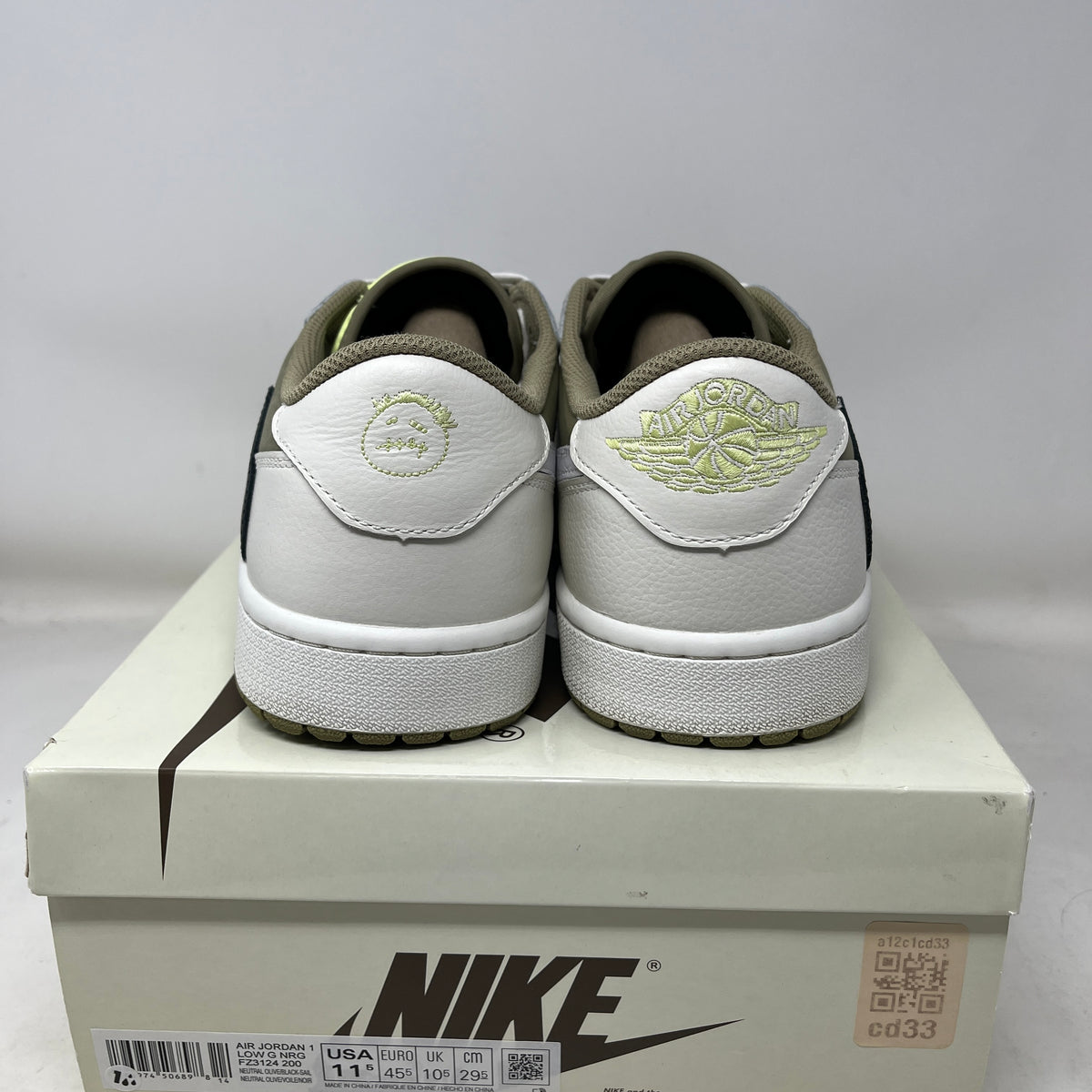 Jordan 1 Retro Low Golf Travis Scott Neutral Olive Used